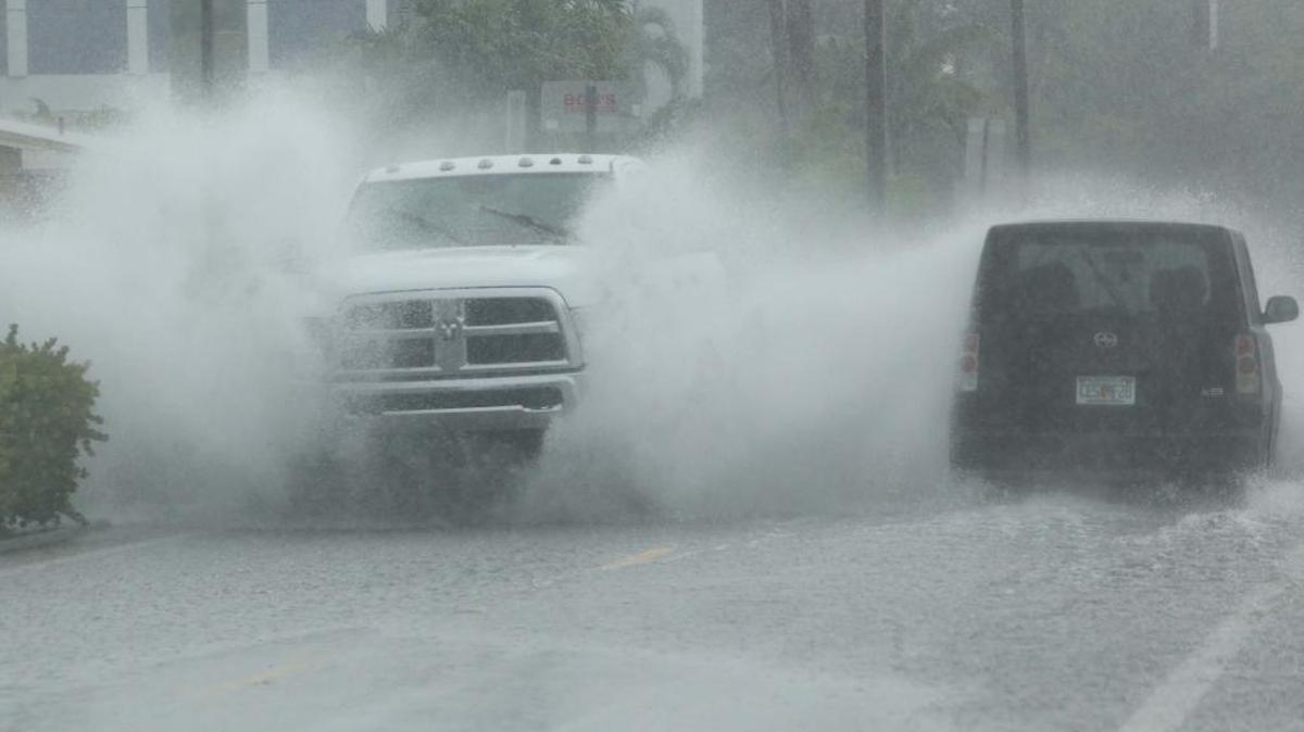 Heavy rain will likely stick around for Wednesday’s commute.