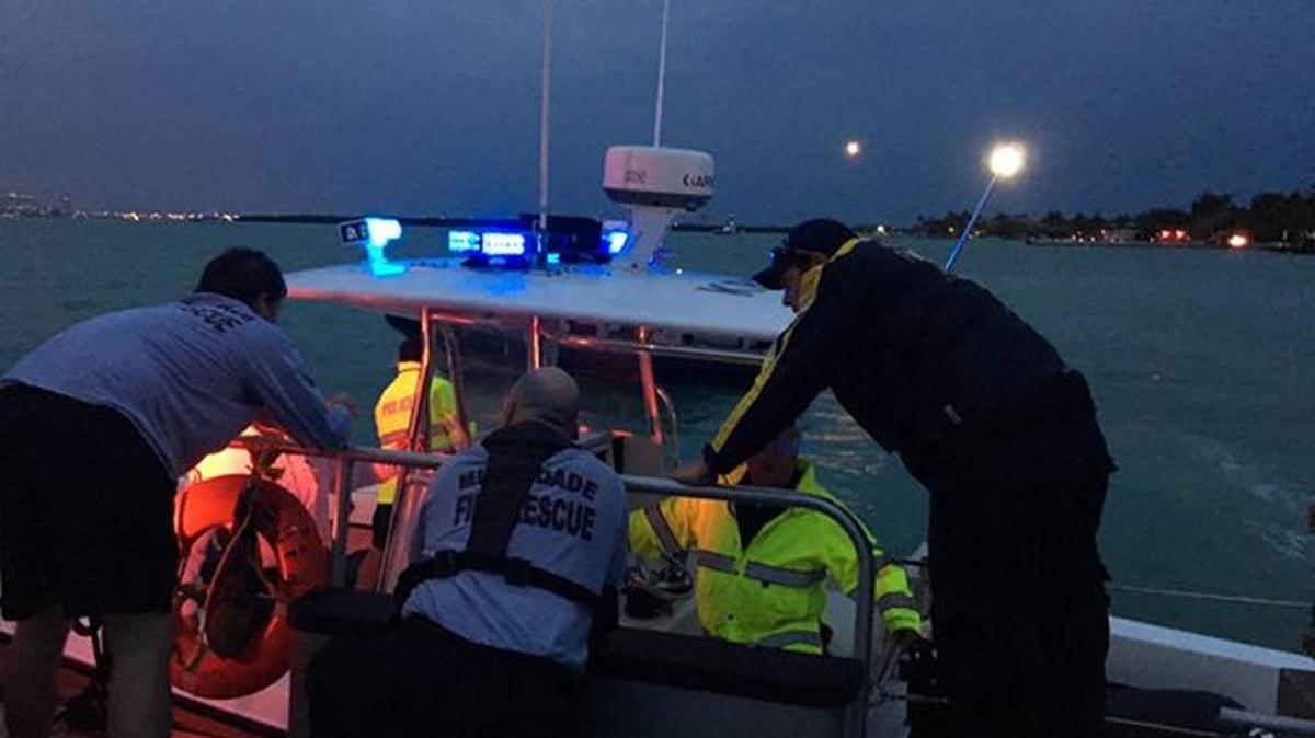 Miami-Dade Fire Rescue assisted in the search for a missing boater near Nixon Beach Sunday.