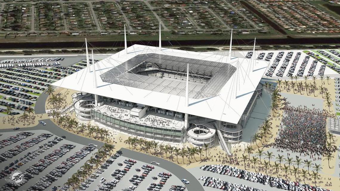 Rendering of what Dolphins’s Sun Life Stadium will look like when finished