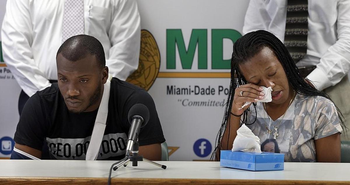 Dominique Brown and James Page, parents of 8-year-old Jada Page, who was shot and killed while standing outside of her home, ask the community to help them find her killer.