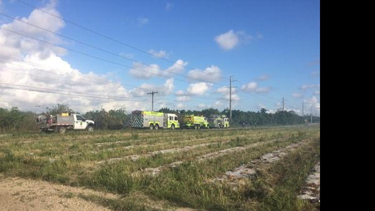 
Miami-Dade Fire Rescue and Florida Forest Service crews are battling two grass fires in Southwest Miami-Dade.

