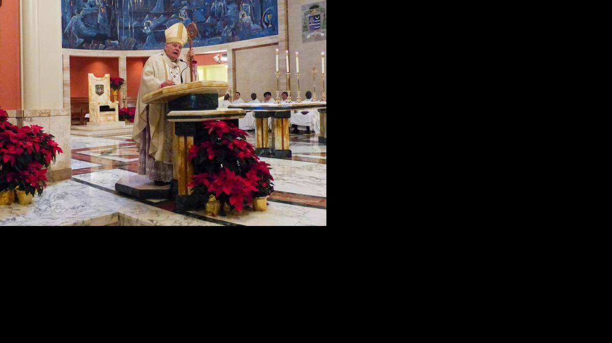 
Miami Archbishop Thomas Wenski of Miami celebrates the annual Migrant Mass Sunday in the Cathedral of St. Mary. Wenski urged Congress to pass immigration reform for the nation’s 11 million undocumented immigrants.
