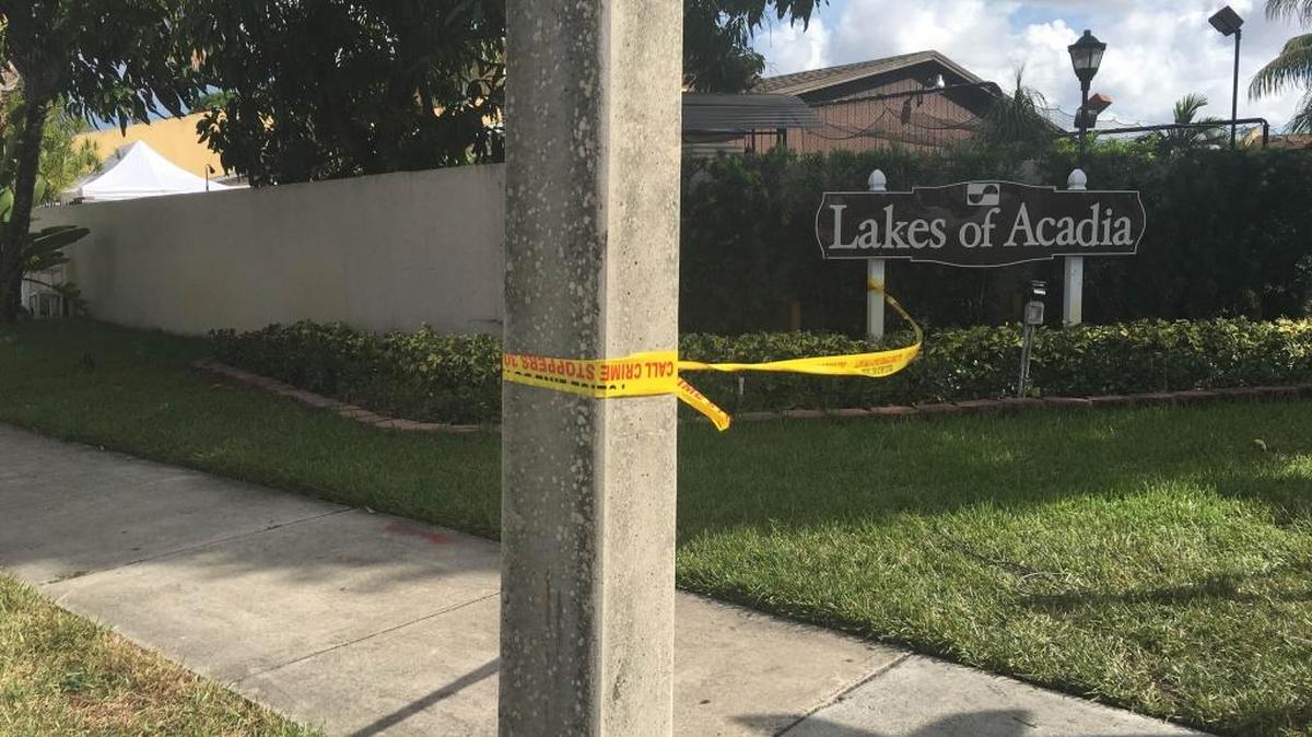 Miami-Dade detectives dug up a homeowner’s backyard Tuesday, July 26, 2016, in the Lakes of Acadia subdivision in northwest Miami-Dade, looking for clues in a 1982 missing person case.