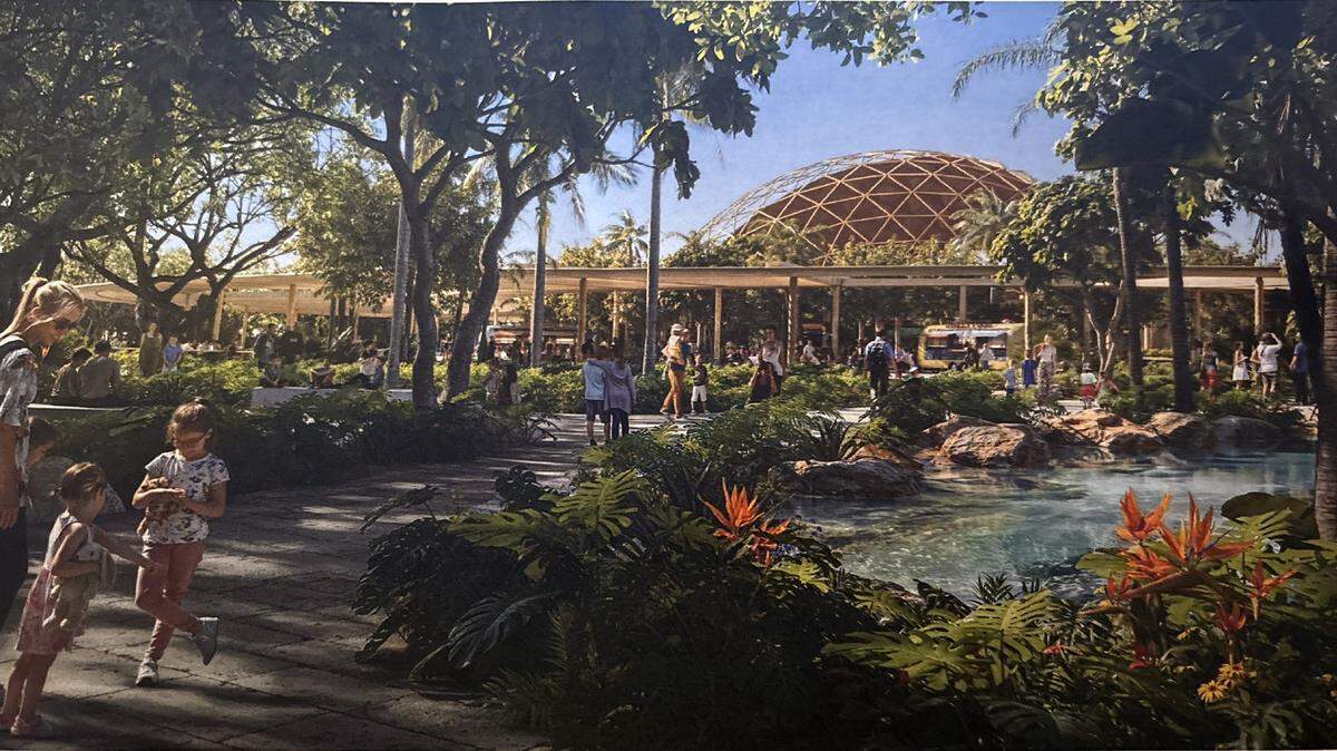 The Miami Seaquarium’s existing geodesic dome survives developer David Martin’s planned reinvention of the Miami Seaquarium property, from theme park to marina and entertainment complex. Instead of housing a sea-lion theater, the iconic dome will be fully enclosed to form an event space for weddings and parties, according to Martin’s announced plans for the county-owned site.