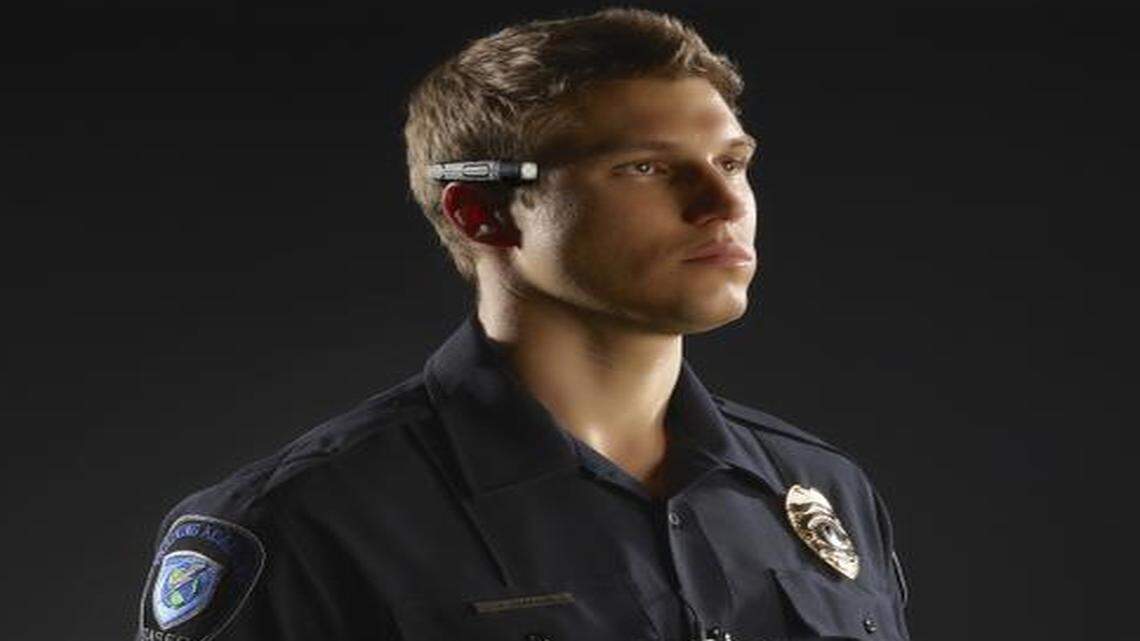 
A publicity photo from Taser showing the kind of body camera Miami-Dade Mayor Carlos Gimenez wants for county police officers.
