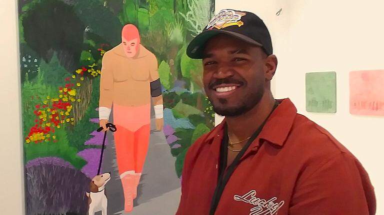 Pro wrestling champs create art on another canvas at Miami art museum exhibit
