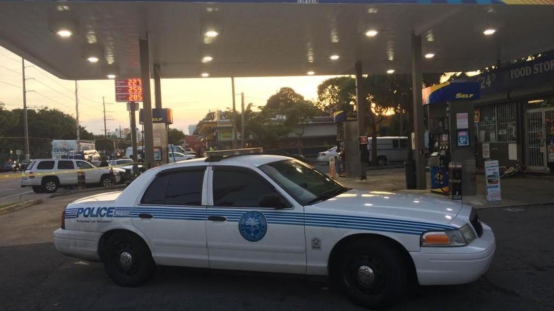 Miami police are investigating the early morning shooting of a woman at an Allapattah gas station on Thursday.