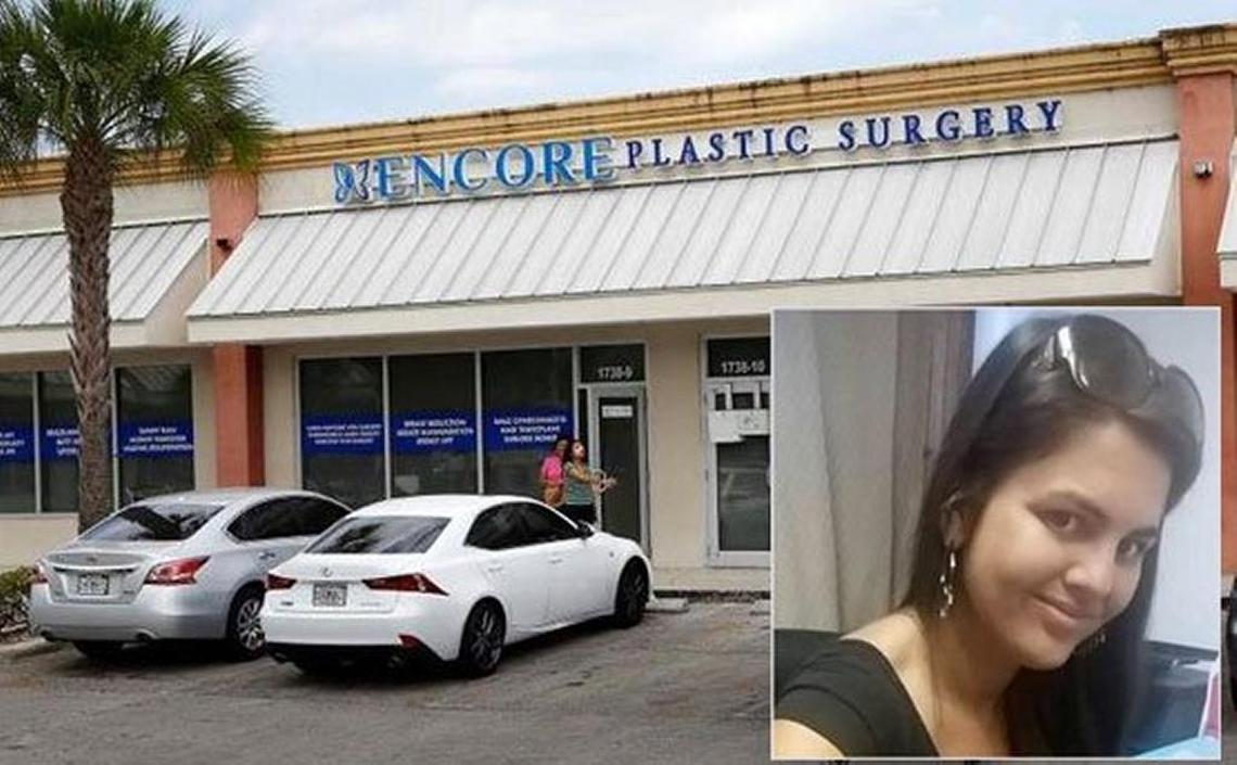 Heather Meadows, in photo, lower right, died in May 2016 because of complications during a cosmetic surgery procedure at Encore Plastic Surgery in Hialeah. She was 29 and came from West Virginia to have the procedure. Since her death, at least eight patients have died after undergoing liposuction at a South Florida cosmetic surgery clinic.