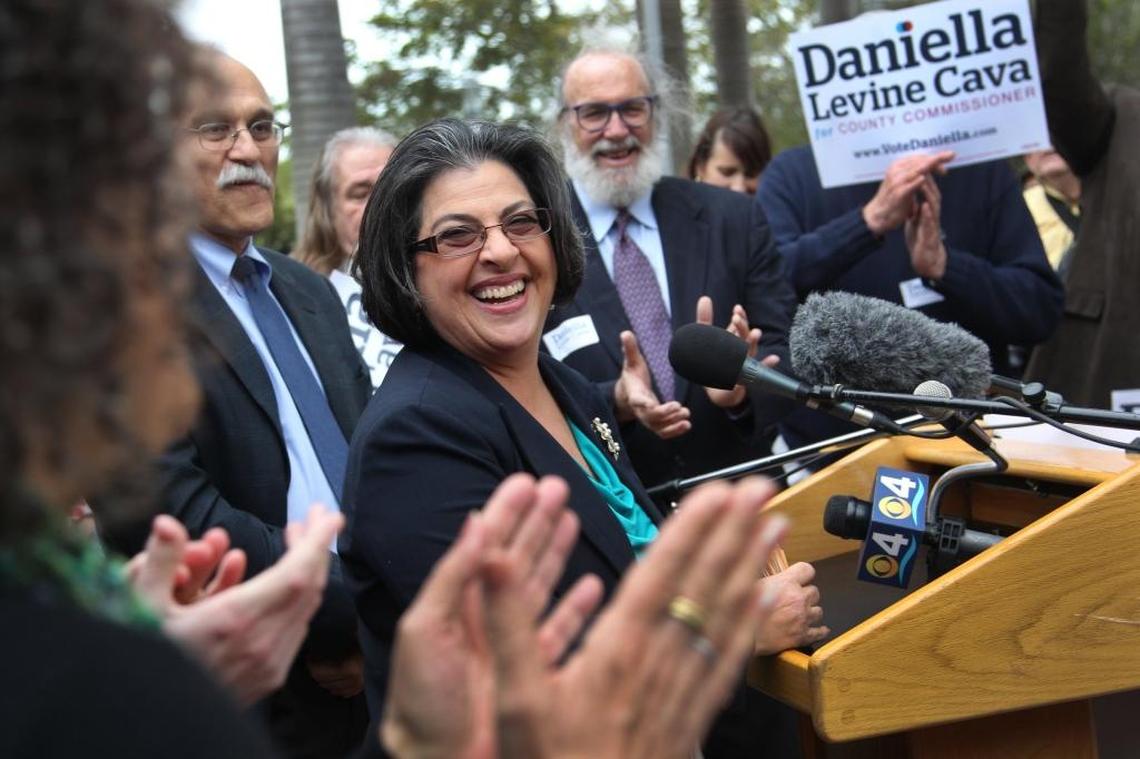 Daniella Levine Cava, shown here in a 2014 campaign kick-off event, ran for her second term representing South Dade in District 8 on the Miami-Dade County Commission.