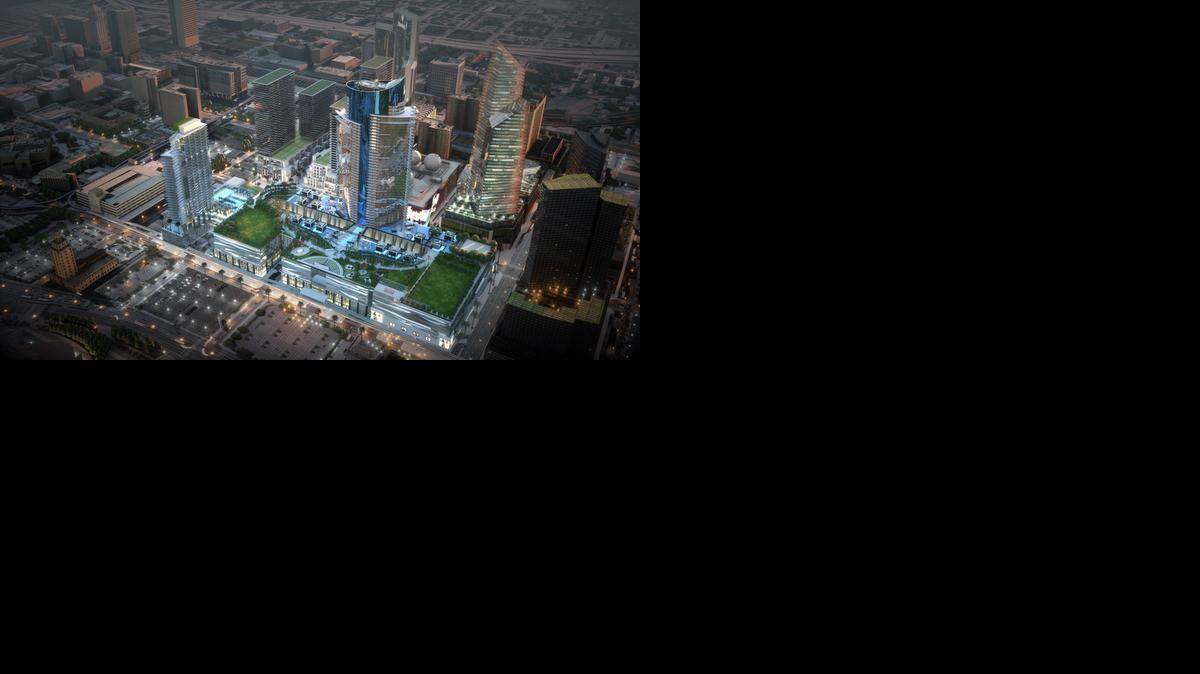 
A rendering of the first phase of the Miami Worldcenter. 
