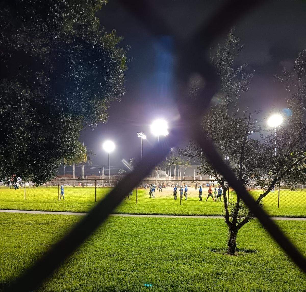 One of the playing fields at Slade Park in Hialeah, which a charter school wants to expand into, is claimed to be underused. However, some residents argue that the park is regularly utilized after 5 p.m. daily by children, adults, and seniors.