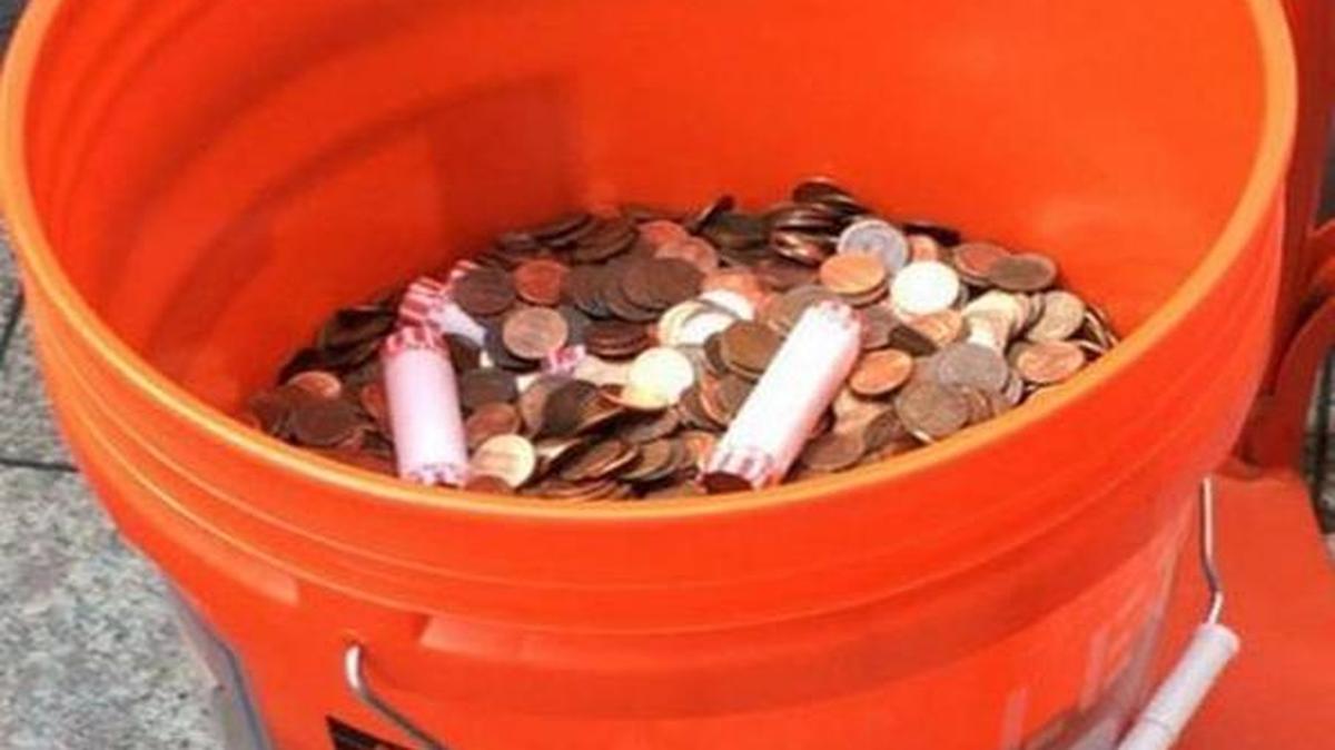 Hialeah Mayor Carlos Hernandez sent a truck stacked with 28 buckets filled with pennies to cover a $4,000 fine imposed by the ethics commission. The coin payment was rejected.