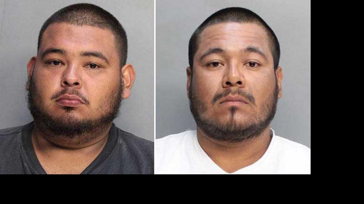 
STRIKING RESEMBLANCE: Miguel Macias, left, and Miguel Angel Bustos, right. Macias, 21, was exonerated in court Wednesday, April 29, 2105, after DNA evidence cleared him in the rape of a teenage girl in December outside a Redland nursery. Meanwhile, Bustos, 27, was arrested on Wednesday; Miami-Dade police say his DNA matched that at the crime scene. 
