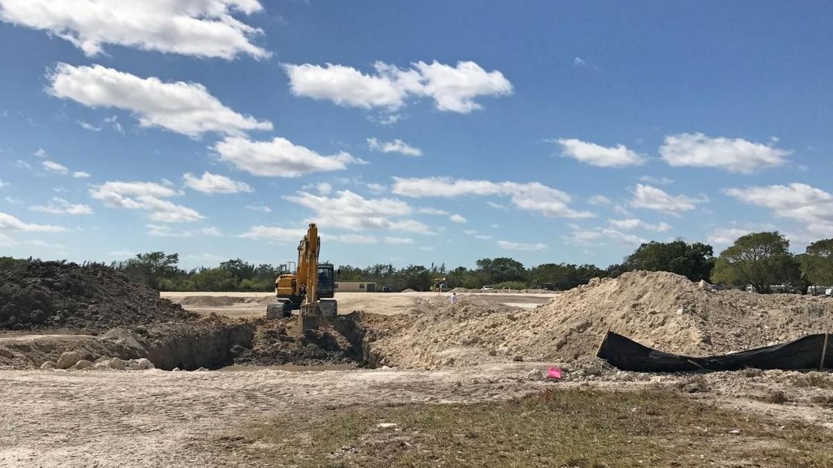 Florida City and the owner of Hialeah Park have broken ground on a development that will include a jai-alai fronton, and eventually, they hope, a poker room.