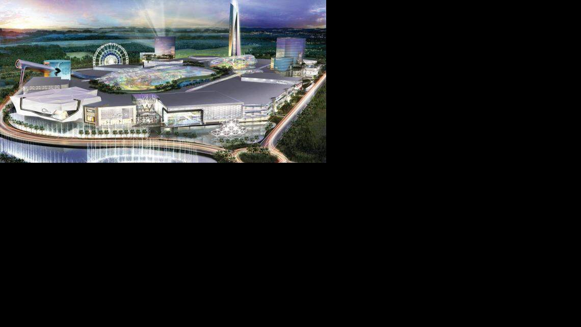 
An artist’s rendering of American Dream Miami, a 4-million-square-foot shopping and entertainment complex. 
