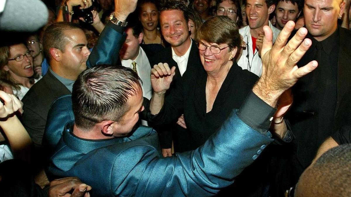 The Janet Reno Dance Party fundraiser at Level Nightclub on South Beach.