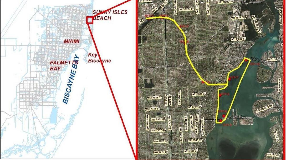 A sewer spill at 840 NW 155th Ln. sent waste into the Biscayne Canal, which then flowed into the Intracoastal. The no swimming advisory was lifted June 28, 2017.