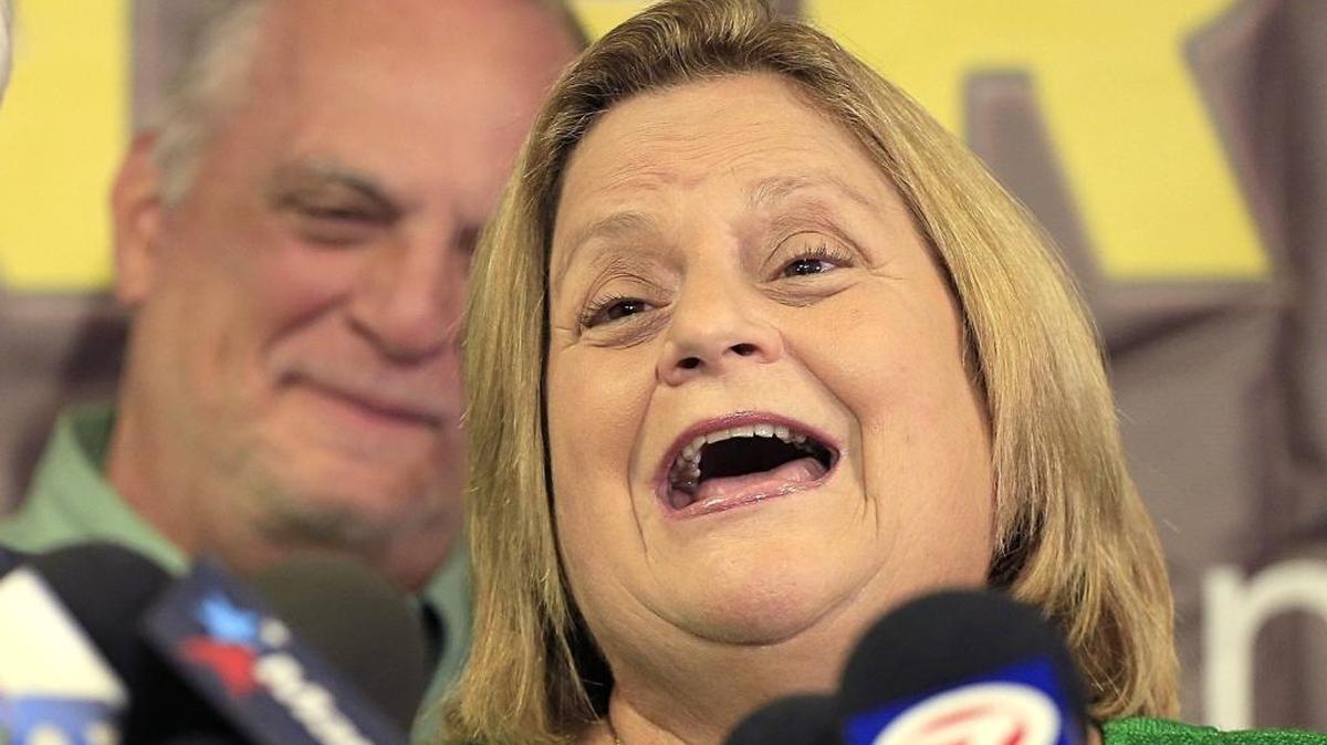 U.S. Rep. Ileana Ros-Lehtinen, R-Miami, shares a light moment during a May 1, 2017, press conference. Her retirement has set off a scramble by hopeful Democratic officeholders to replace her in the left-leaning congressional district, and the Republican-controlled Florida Legislature may change state law to require anyone running for federal office to give up their state or local seats.