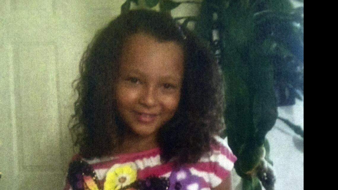 
City of Miami police are trying to locate 7 year-old Jala Barnett (pictured here), her mother Kristy Evans and Michael Douglas Evans on Monday, June 8, 2015. All three are being sought for questioning in a murder that happened at the Sun Aire Motel at 4871 West Flagler St.
