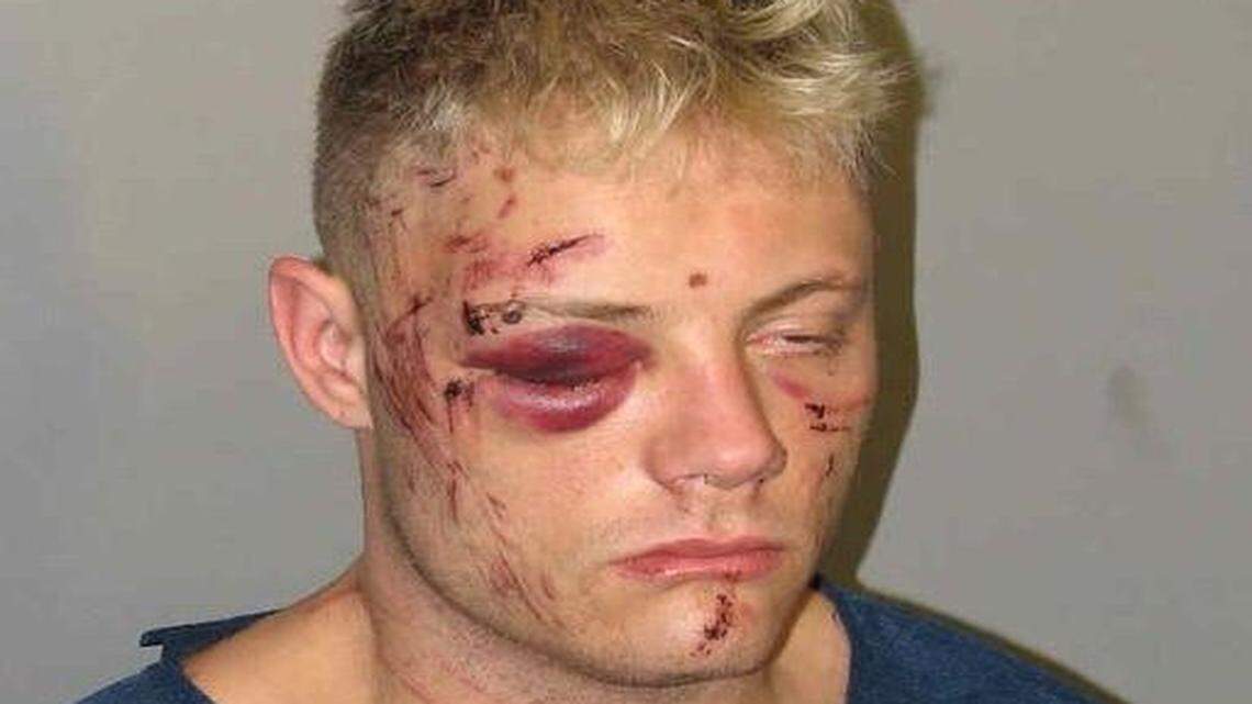 
Andrew Cummings, after his 2006 arrest on charges of beating his lover.
