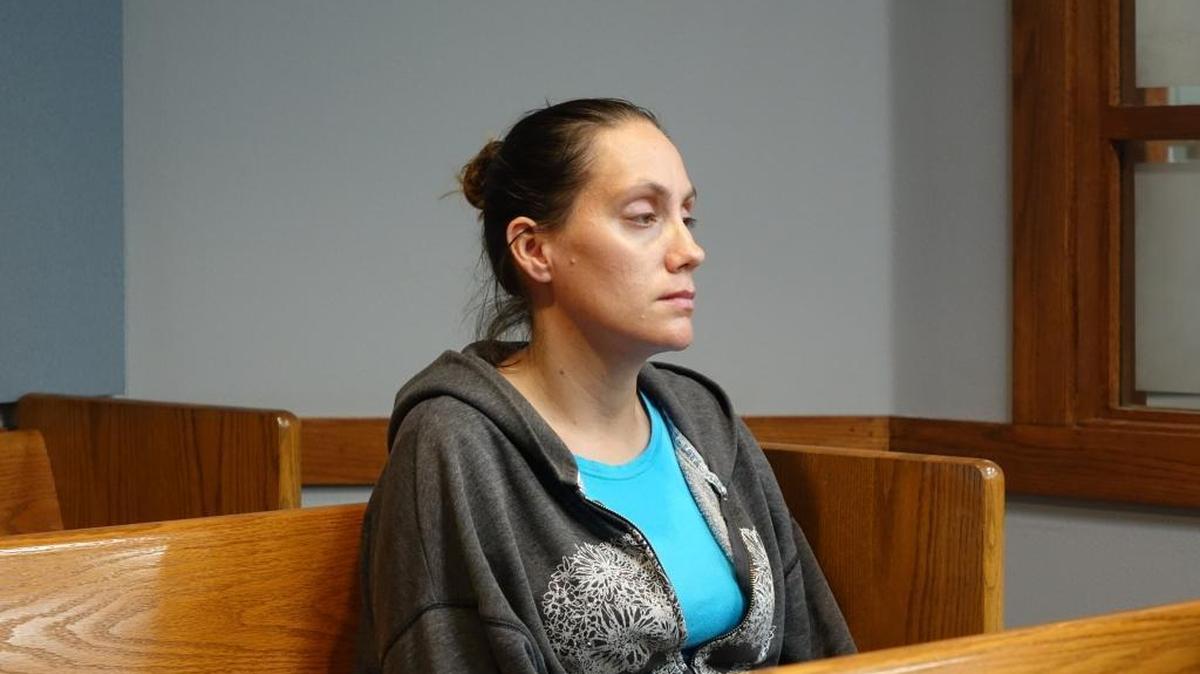 Cristina Hurt, accused of murdering her baby by failing to get him medical attention for a severe burning, in Miami-Dade criminal court on Monday.