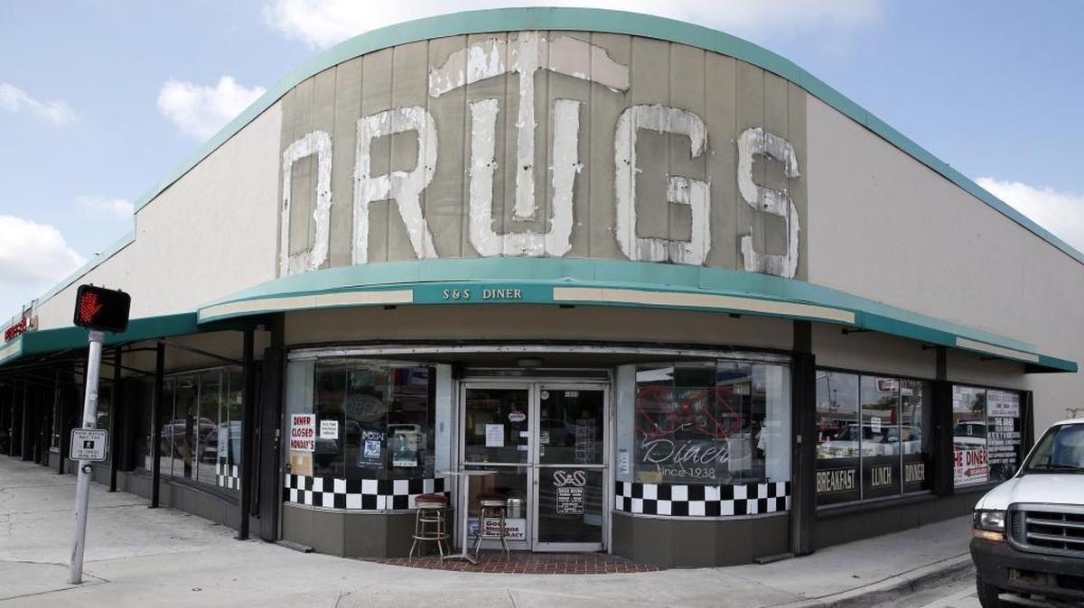 Allen's Drugs building on Southwest corner of the intersection of Red Road and Bird Road on Tuesday, March 15, 2016.