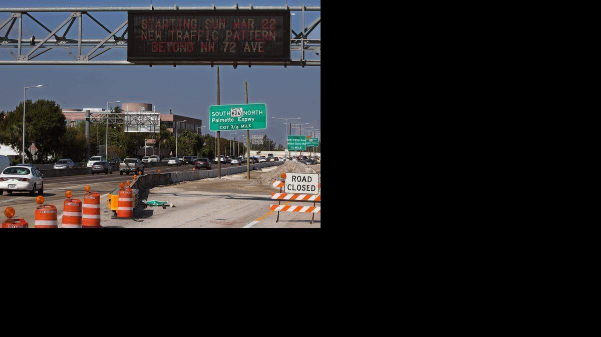 
A major shift in traffic is set to start on Sunday at the interchange of 836 and 826.
