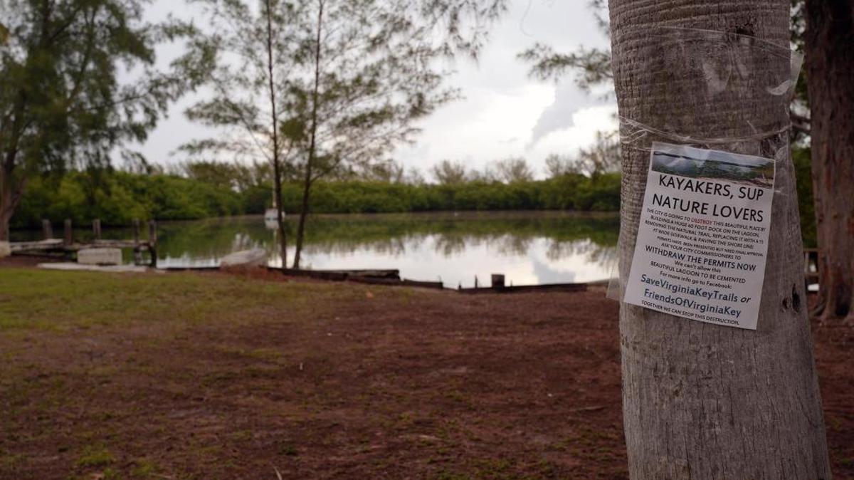 View of the former site of the old Jimbo's fish shack on a lagoon on Virginia Key photographed earlier this year.