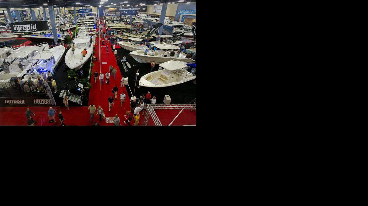 
The Progressive Miami International Boat Show at the Miami Beach Convention Center in 2014.
