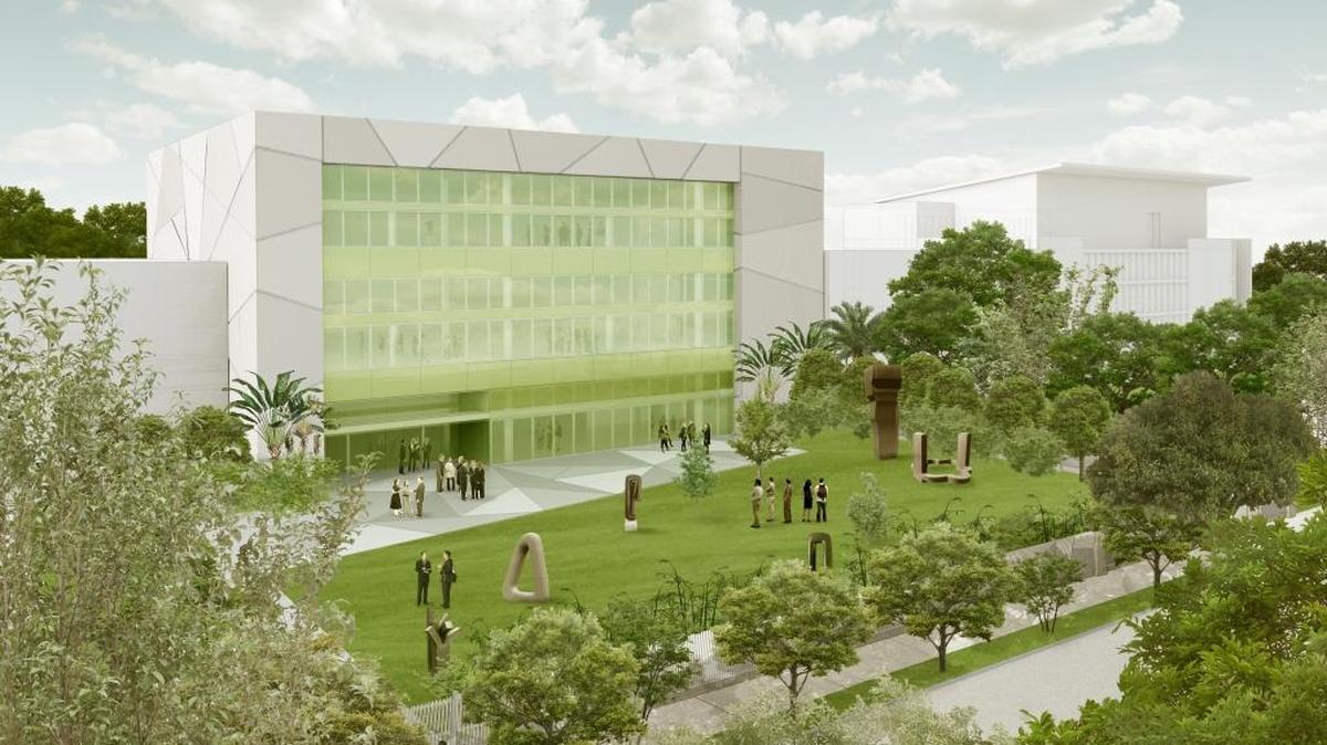 
A rendering of the Institute of Contemporary Art, as seen from the north

