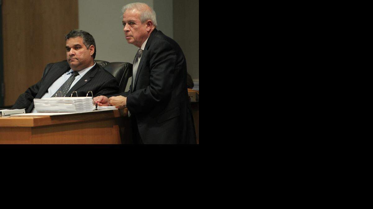City Manager Daniel Alfonso,left, and Mayor Tomas Regalado.
