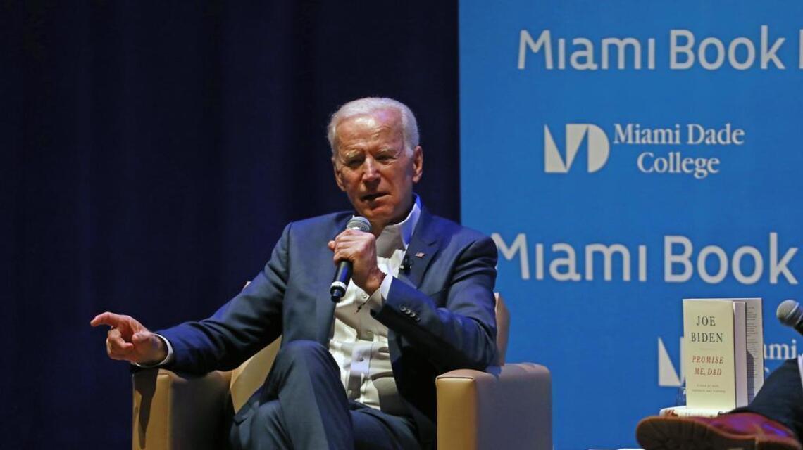 Former vice president Joe Biden talks politics, family and Trump at Miami Book Fair