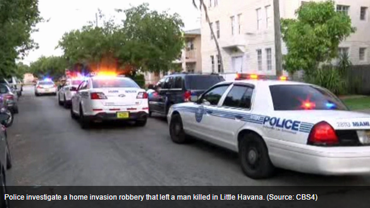 Masked gunmen broke into a set of Little Havana apartments, beat and robbed the men there — before shooting and killing one of them.