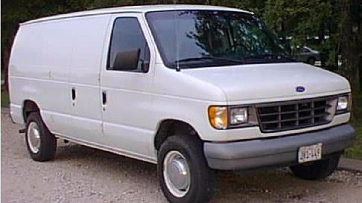 Miami police sent out this picture of a white Ford Econoline van as being similar to the one in a hit-and-run accident Saturday.