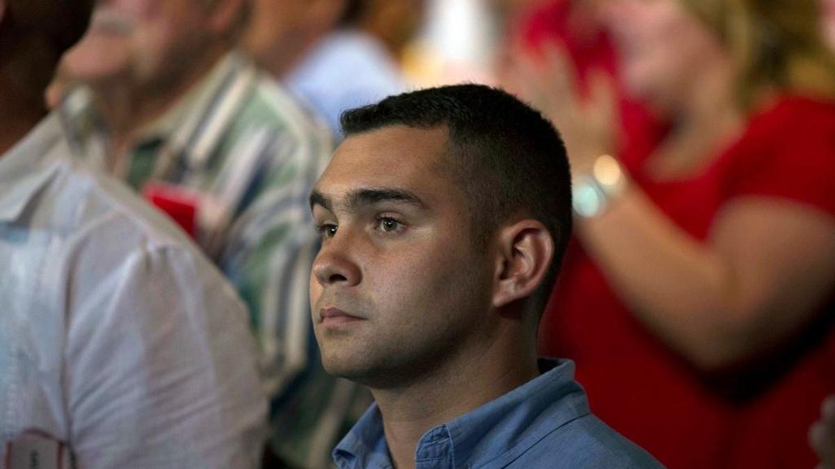 Elián González, the young Cuban rafter who was at the center of a bitter custody battle in 2000 between relatives in Miami and his father in Cuba, attends a gala for the 90th birthday of Fidel Castro in Havana on Aug. 13, 2016.