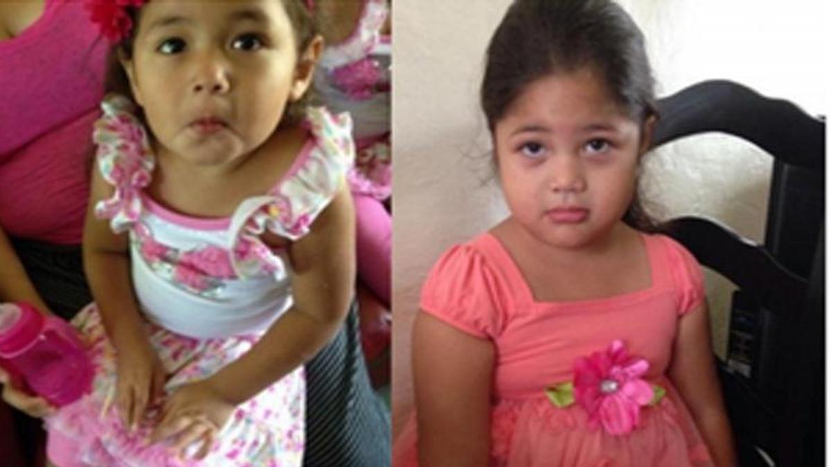 
Miami police say Keilyn (left top) and Kristel Martinez (right top) were recovered Wednesday in West Palm Beach. Police arrested the toddlers’ non-custodial parents Christy Vigo Rezkala and Erlin Martinez, who were charged with interfering with a judge’s custody order.
