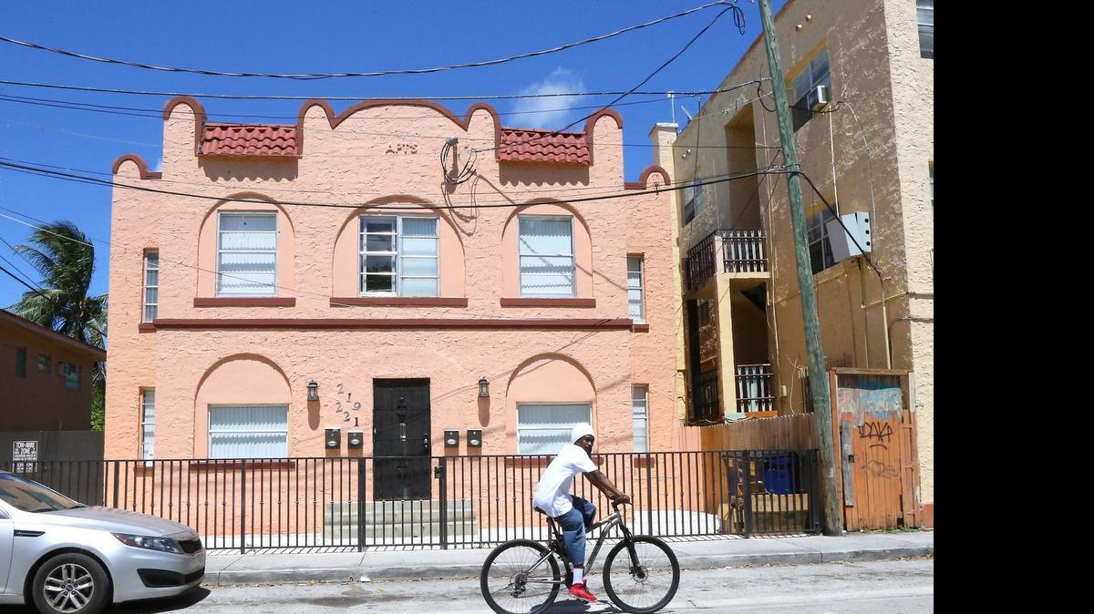 
An apartment building in the new Riverview historic district in East Little Havana.
