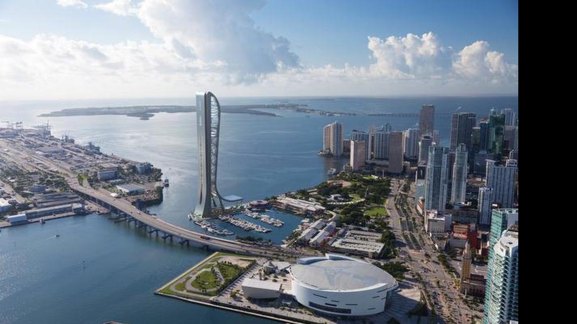 Rendering of the SkyRise tower in Miami.
