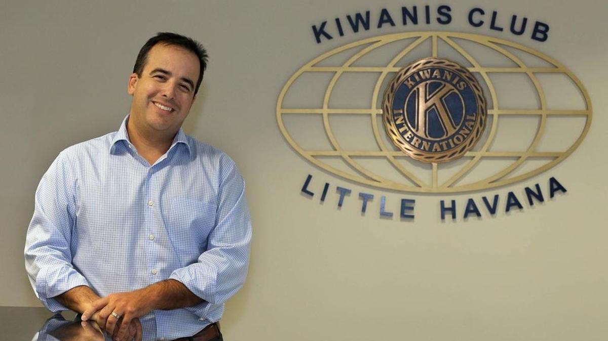 
Jerry Fernandez, president-elect of Kiwanis Club of Little Havana, at the organization’s offices in Miami on Wednesday, Sept. 9, 2015.
