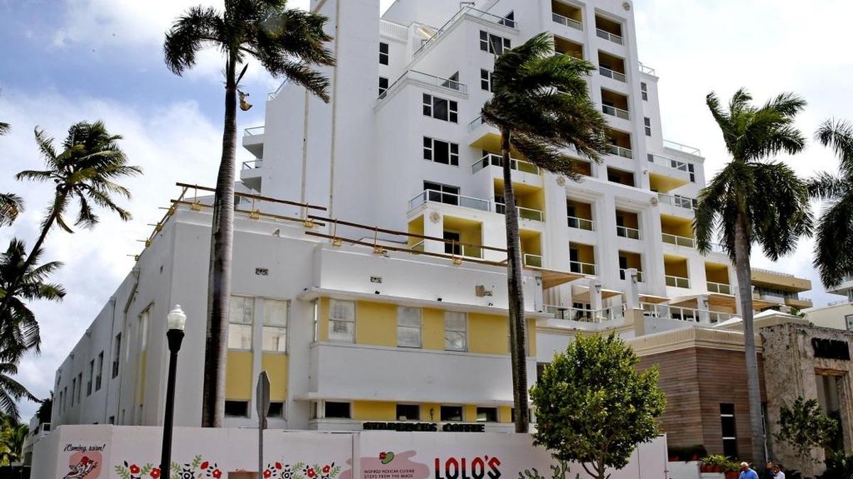The owners of the Marriot Stanton in South Beach are doing unpermitted renovations, according to the city.