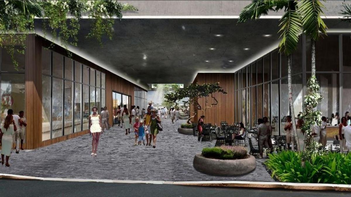 This rendering shows a proposed mixed-use development project that could be built next door to one of Miami Beach Mayor Philip Levine’s properties in Sunset Harbour.