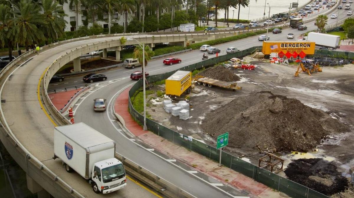 
The Alton Road flyover at MacArthur and Fifth Street in South Beach will be closed for painting.
