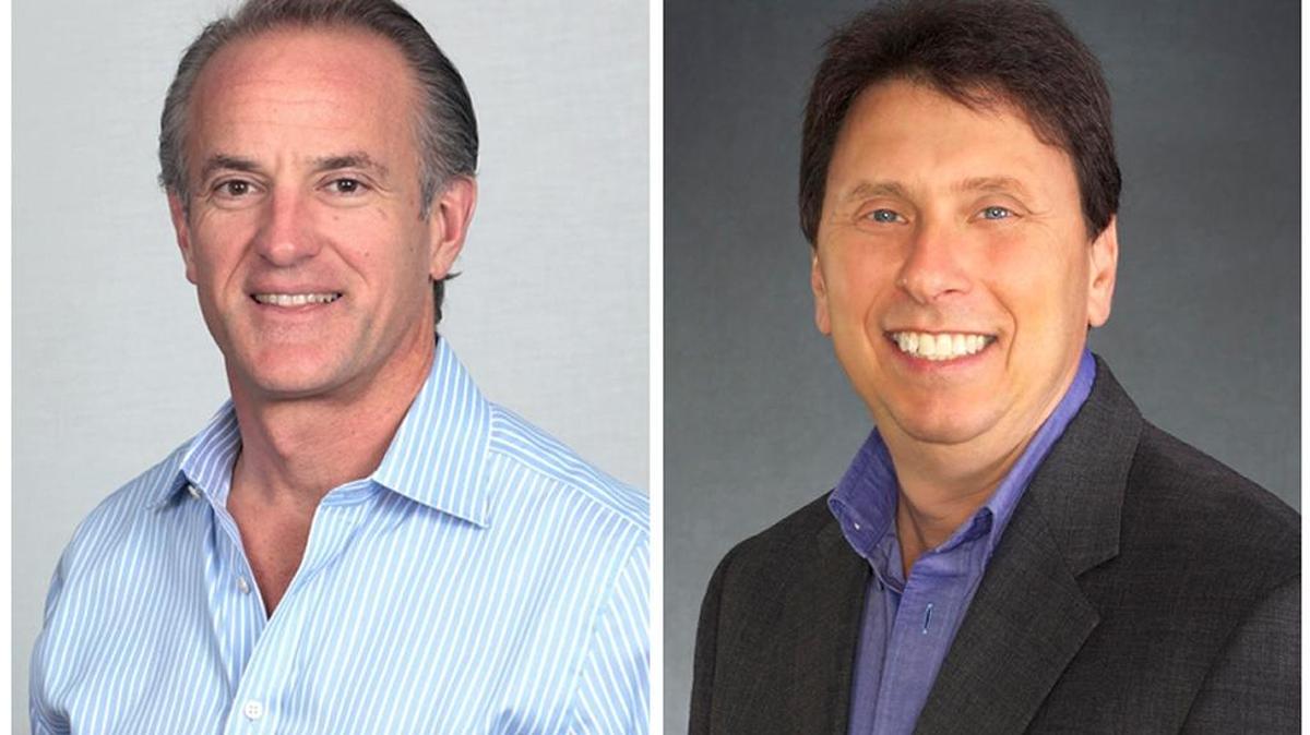 Ricky Arriola, left, and Mark Weithorn, right, are Miami Beach Group 5 commission candidates.