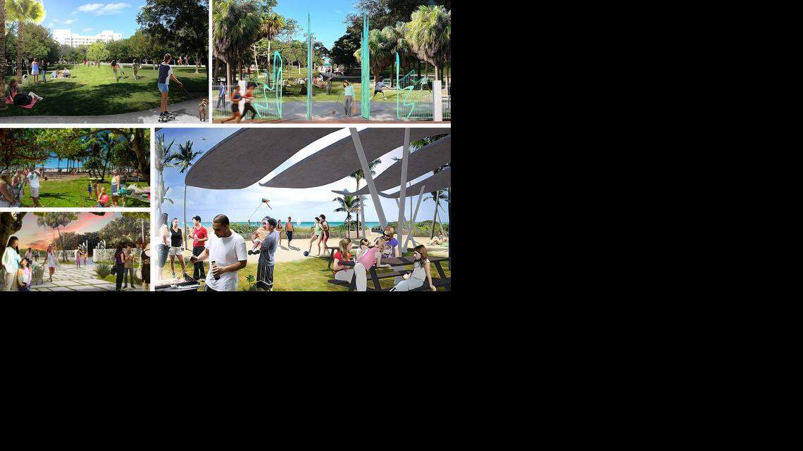 
This rendering shows the concept for the renovation of North Shore Open Space Park developed by the Miami Beach and architectural firm West 8.

