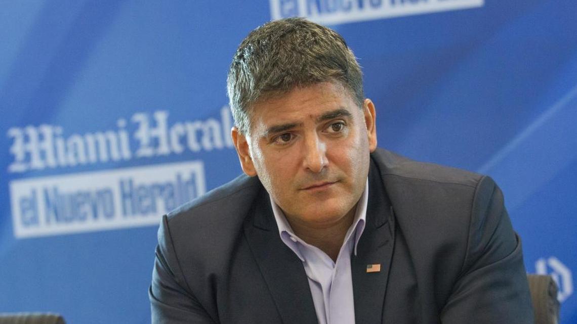 Miami Beach City Commission candidate Rafael Velasquez spoke to the Miami Herald’s editorial board on Oct. 20.