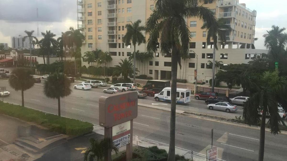 Traffic is backed up approaching the JFK Causeway on Friday afternoon. A drawbridge malfunction closed the street again on Sunday night.