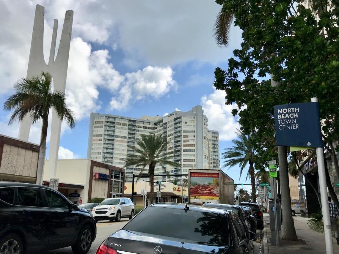 A recent view of a street in the North Beach Town Center in Miami Beach.