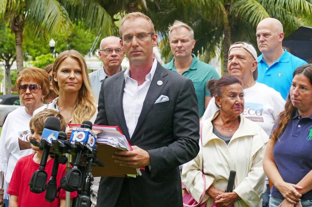 Miami Beach Commissioner Michael Grieco held a press conference Monday, July 31, 2017, to announce that he is dropping his bid for mayor. Instead, he will seek to return to his current commission seat.