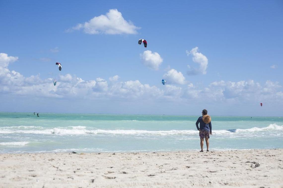 Members of the Miami Beach Kiteboarding Foundation met on Miami Beach last spring to raise awareness about safe kiteboarding procedures. The City Commission is considering new rules to regulate the sport.