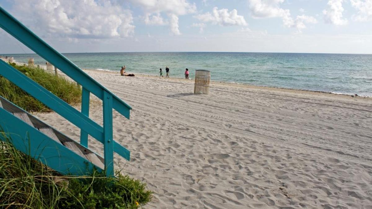 In the coming weeks, workers will begin to truck in sand from a mine near Lake Okeechobee to extend the eroded shore near 46th Street and 54th Street.